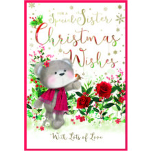 JXC2532 Sister Cute C50 Christmas Card SE32148