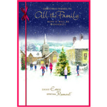 JXC3003 To All The Family Religious C50 Christmas Card SE32152