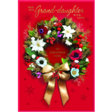 JXC2618 Grand-daughter Trad C50 Christmas Card SE32153