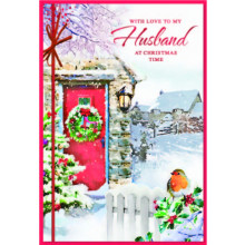 JXC2408 Husband Trad C50 Christmas Card SE32154
