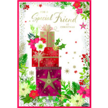 JXC2865 Special Friend Female Trad C50 Christmas Card SE32157