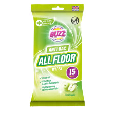 Buzz Anti-Bac All Floor Wipes Apple 15 Pack
