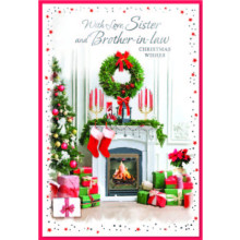 JXC2791 Sister & Brother-In-Law Trad C50 Christmas Card SE32159