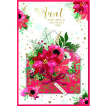 JXC2556 Aunt Trad C50 Christmas Card SE32163