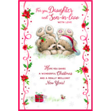 JXC2758 Daughter & Son-In-Law Cute C75 Christmas Card SE32180