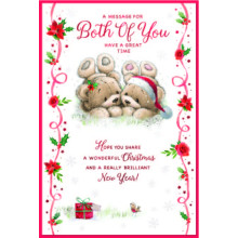 JXC2954 To Both Of You Cute C75 Christmas Card SE32180