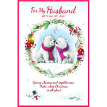 JXC2423 Husband Cute C75 Christmas Card SE32186