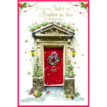 JXC2804 Sister & Brother-In-Law Trad C75 Christmas Card SE32188