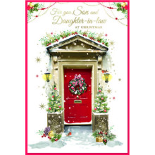 JXC2779 Son & Daughter-In-Law Trad C75 Christmas Card SE32188