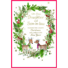 JXC2759 Daughter & Son-In-Law Cute C75 Christmas Card SE32189