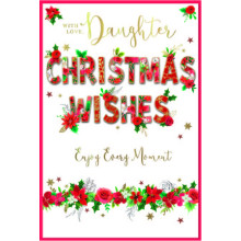 JXC2485 Daughter Trad C75 Christmas Card SE32193