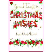 JXC2645 Grand-daughter Trad C75 Christmas Card SE32193