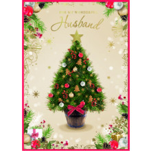 JXC2424 Husband Trad C90 Christmas Card SE32201
