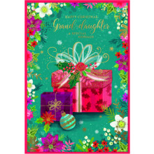 JXC2619 Grand-daughter Trad C50 Christmas Card SE32203