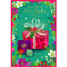 JXC2522 Sister Trad C50 Christmas Card SE32203