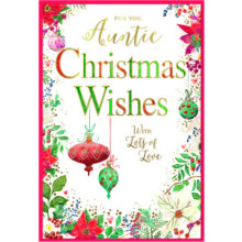 JXC2560 Auntie Trad C50 Christmas Card SE32206