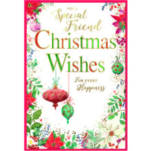 JXC2867 Special Friend Female Trad C50 Christmas Card SE32206