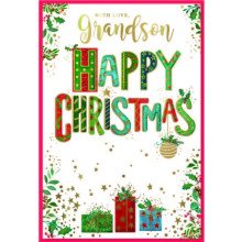 JXC2668 Grandson Trad C50 Christmas Card SE32207