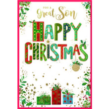 JXC2499 Son Trad C50 Christmas Card SE32207