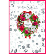 JXC2524 Sister Trad C50 Christmas Card SE32212