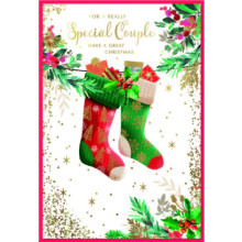 JXC2966 Special Couple Trad C50 Christmas Card SE32217