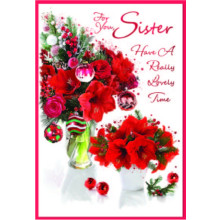 JXC2525 Sister Trad C50 Christmas Card SE32218