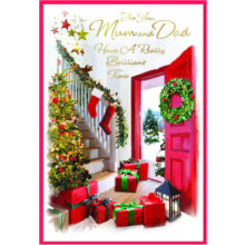 JXC2728 Mum & Dad Trad C50 Christmas Card SE32223