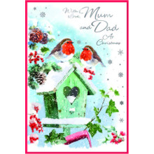 JXC2733 Mum & Dad Trad C75 Christmas Card SE32226