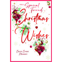 JXC2888 Special Friend Female Trad C75 Christmas Card SE32227