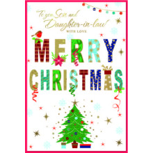 JXC2780 Son & Daughter-In-Law Trad C75 Christmas Card SE32228