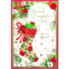 JXC2623 Grand-daughter Trad C50 Christmas Card SE32233