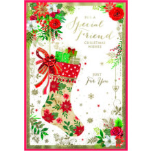 JXC2871 Special Friend Female Trad C50 Christmas Card SE32233