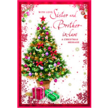 JXC2795 Sister & Brother-In-Law Trad C50 Christmas Card SE32234