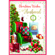 JXC2411 Husband Trad C50 Christmas Card SE32237