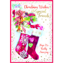 JXC2907 Special Friends Trad C50 Christmas Card SE32238
