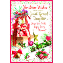 JXC2655 Great Grand-daughter Trad C50 Christmas Card SE32239