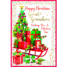 JXC2694 Great Grandson Trad C50 Christmas Card SE32240