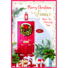 JXC2725 Fiancé Trad C75 Christmas Card SE32243