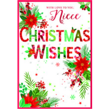 JXC2572 Niece Trad C50 Christmas Card SE32245