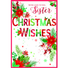JXC2528 Sister Trad C50 Christmas Card SE32245