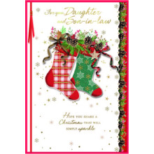 JXC2754 Daughter & Son-In-Law Trad C75 Christmas Card SE32253