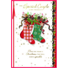 JXC2979 Special Couple Trad C75 Christmas Card SE32253