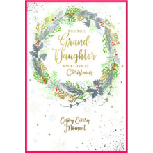 JXC2646 Grand-daughter Trad C75 Christmas Card SE32254