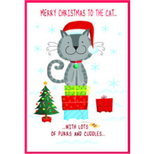 JXC3055 To the Cat C50 Christmas Card SE32261