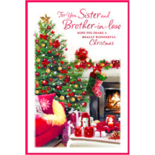 JXC2807 Sister & Brother-In-Law Trad C75 Christmas Card SE32265