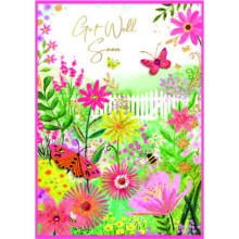 Get Well Isabel's Garden Card SE32273