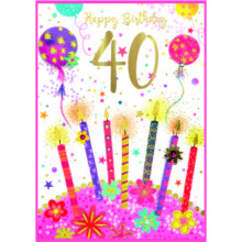 Age 40 Female Isabel's Garden Card SE32279