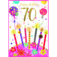 Age 70 Female Isabel's Garden Card SE32279