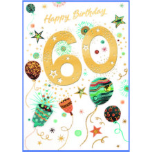 Age 60 Male Isabel's Garden Card SE32280