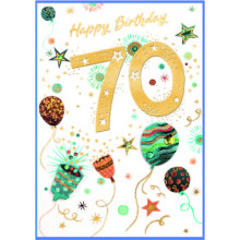 Age 70 Male Isabel's Garden Card SE32280